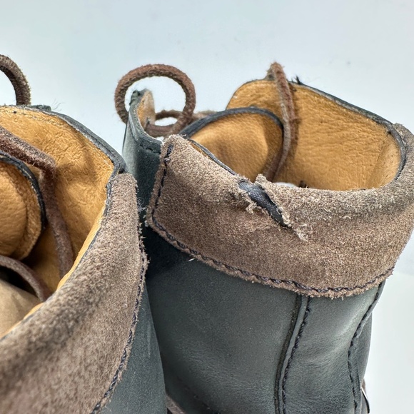 Frye Black Leather Lace Up Boots Men's Size 8 1/2 D - Picture 12 of 16